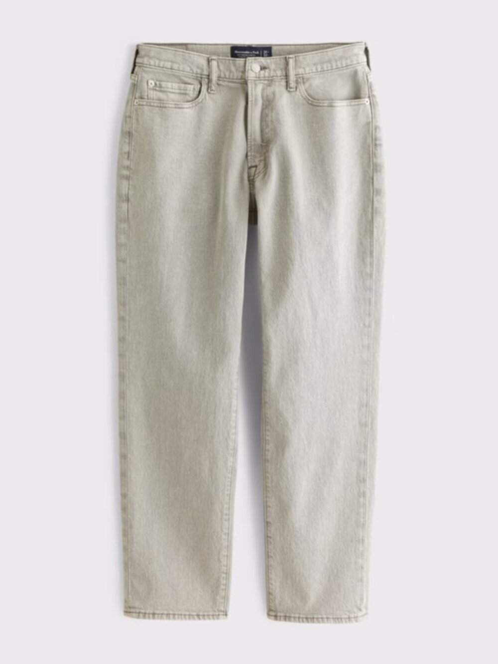 NWT Abercrombie & Fitch Light Gray Wash Jeans Mens Size 32x32 Athletic Straight